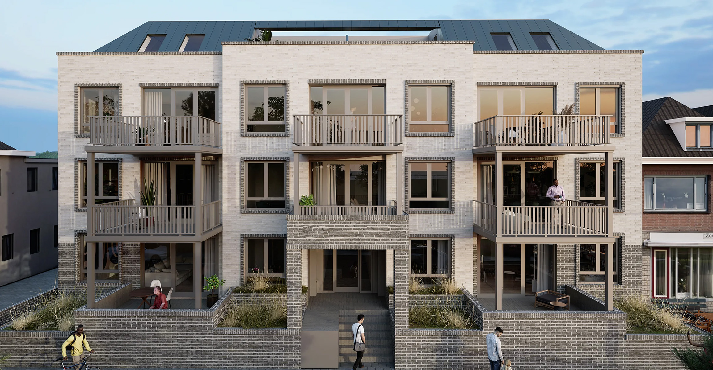 Luxe Appartementen Complex aan Zee